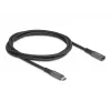 DeLOCK USB ilginimo laidas USB Type-C kištukas į lizdą 10 Gbps 1 m pilkas metalinis