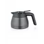 Pieno ąsotis Severin kavos aparatams TK 5571 – 1,1 L, šlifuotas plienas/juoda, 220×165×135 mm