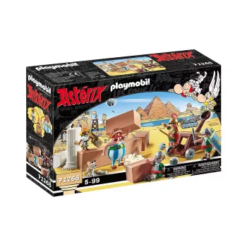 Playmobil 71268 Asterix: Edifis ir rūmų mūšis su veikiančia romėnų katapulta – figūrėlių rinkinys vaidmenų žaidimams