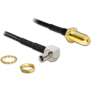 Koaksialinis kabelis DeLOCK 88487 TS-9 SMA 1,45 m juodas