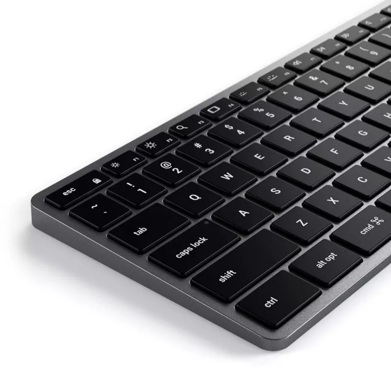 Satechi Slim W3 klaviatūra USB-C su skaičių bloku (pilka)