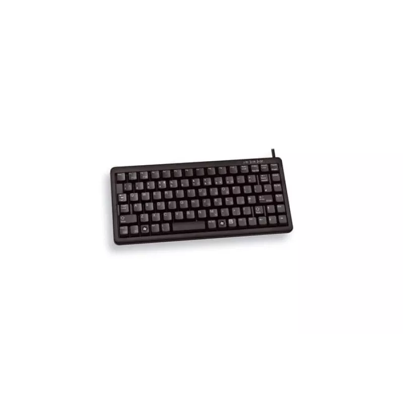 Klaviatūra CHERRY G84-4100, mini, USB, QWERTY, juoda