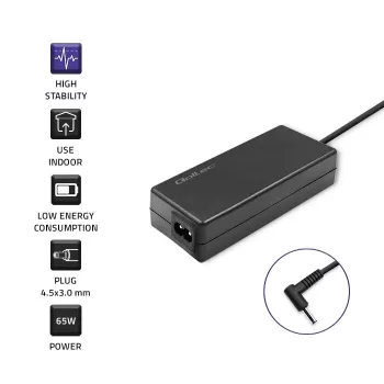 Maitinimo adapteris QOLTEC 65W 19V 3.42A nešiojamiesiems kompiuteriams