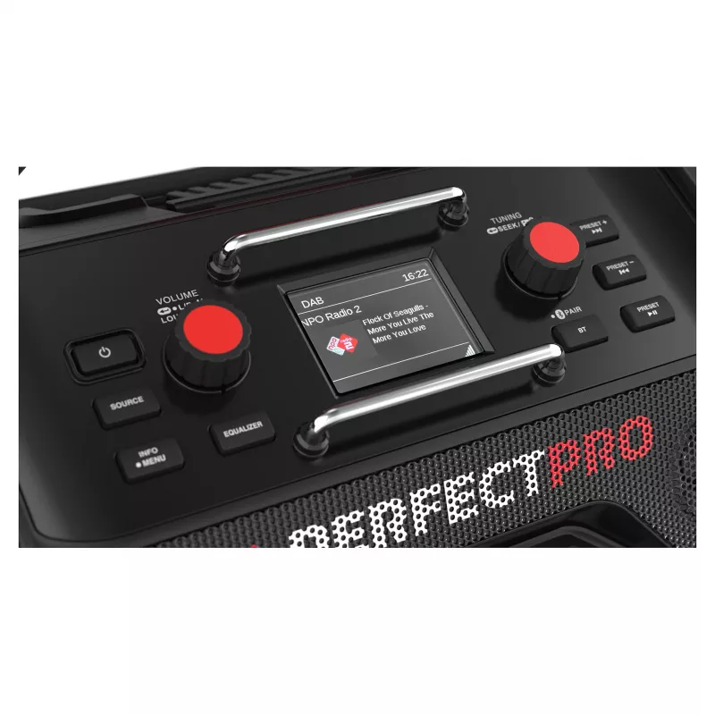 Nešiojamas statybinis radijas PerfectPro ROCKTAGON 18V