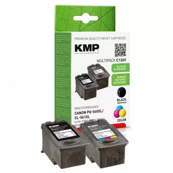 KMP kasetė Canon PG-560XL / CL-561XL 2 vnt. pakuotė perdirbta (1581,4005)