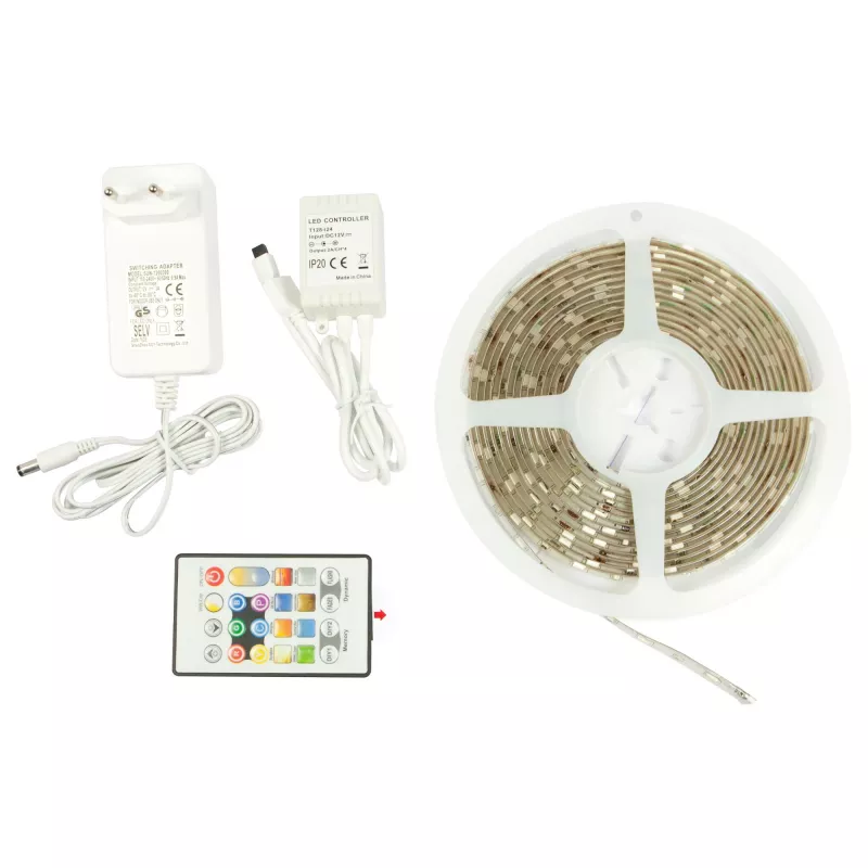 Synergy 21 LED Flex Strip 5050 - 30 RGB-W DC12V pilnas rinkinys V2