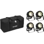 LED PAR šviestuvų rinkinys EUROLITE 20000950 — 4x COB šviesos diodai, su minkštu krepšiu