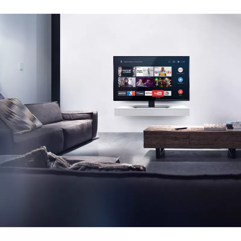 ONE For ALL | Smart stalinis TV stovas WM 2470 | Reguliuojamas aukštis | 32-55 colių | Maksimali apkrova 40 kg