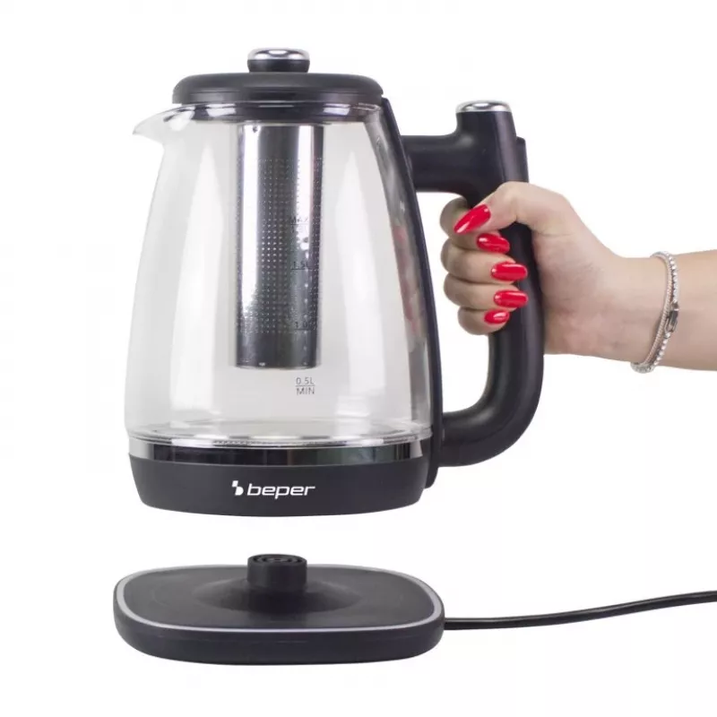 Beper P101BOL200 – elektrinis virdulys su stikline kolba
