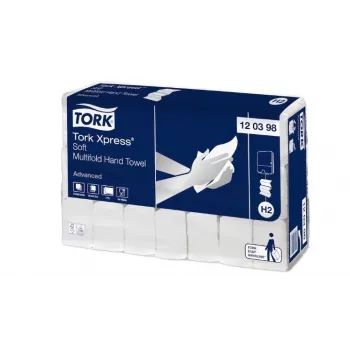 Popieriniai rankšluosčiai Tork Xpress Multifold Soft H2 2 sluoksnių 180 lapų 25,5x21,2 cm