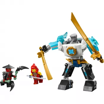 LEGO NINJAGO rinkinys 71827 Zane'o kovinis mechas, 92 detalės, 2 minifigūrėlės, aukštis 100 mm, nuo 6 metų