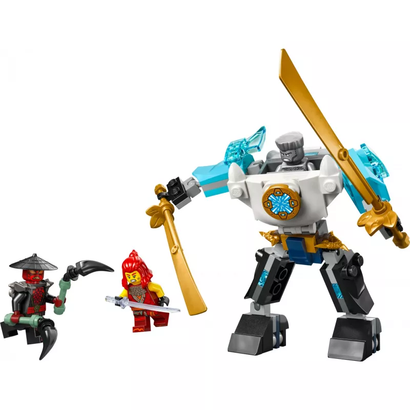 LEGO NINJAGO rinkinys 71827 Zane'o kovinis mechas, 92 detalės, 2 minifigūrėlės, aukštis 100 mm, nuo 6 metų