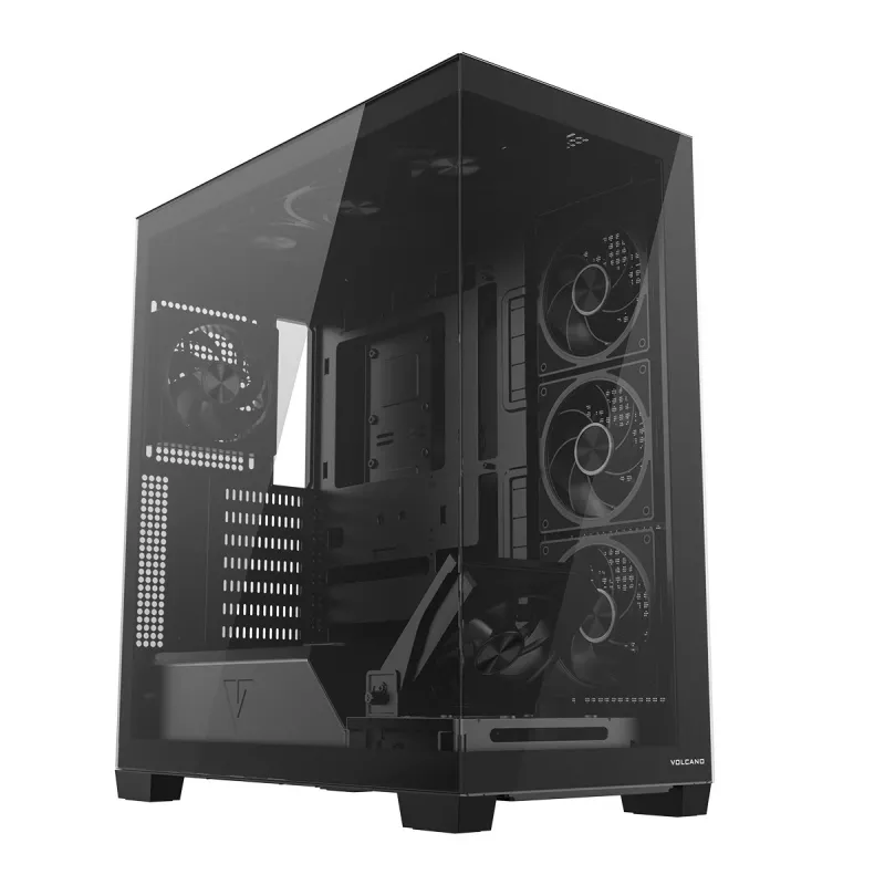 Modecom Volcano Stellar Plus ARGB Midi 8F Juodas korpusas