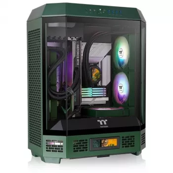 Termaltake The Tower 600 korpusas, tamsiai žalias, 3x grūdintas stiklas