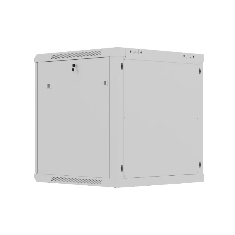 Sieninis 19 inch stelažas 12U 600x600 pilkas