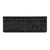 Klaviatūra CHERRY DC 2000 su pele, universali USB, QWERTY čekiška, juoda