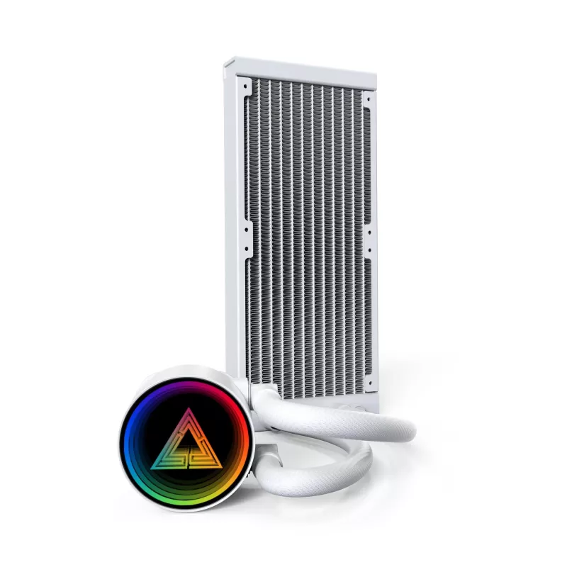 CPU aušintuvas Montech LIGHTFLOW 240 ARGB (W) – skystinis aušinimas