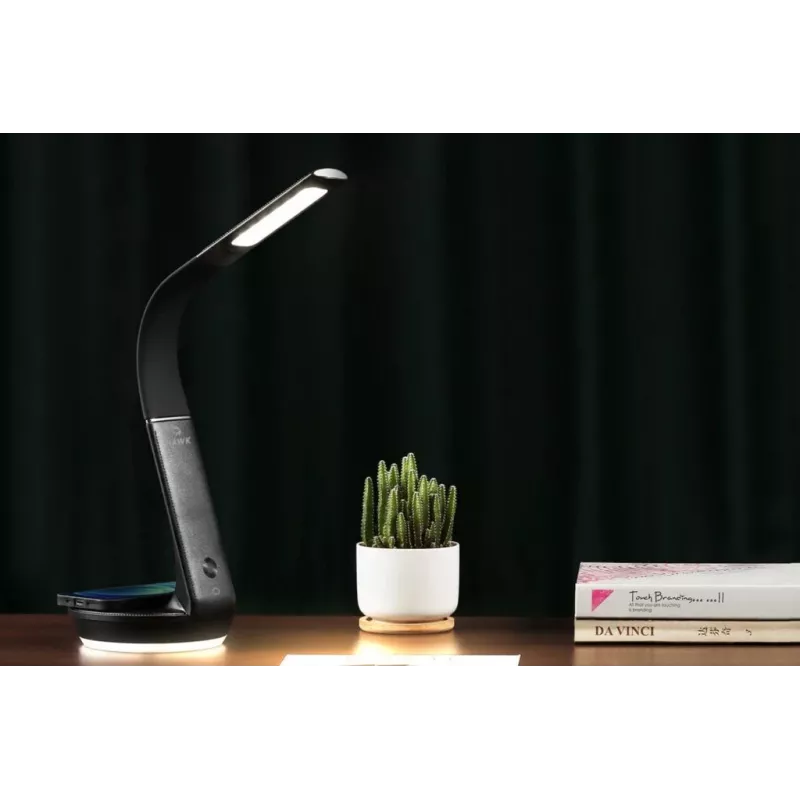 Stalinė lempa Hawk HW-LAMP02 Juoda – reguliuojamas ryškumas ir lankstus kakliukas