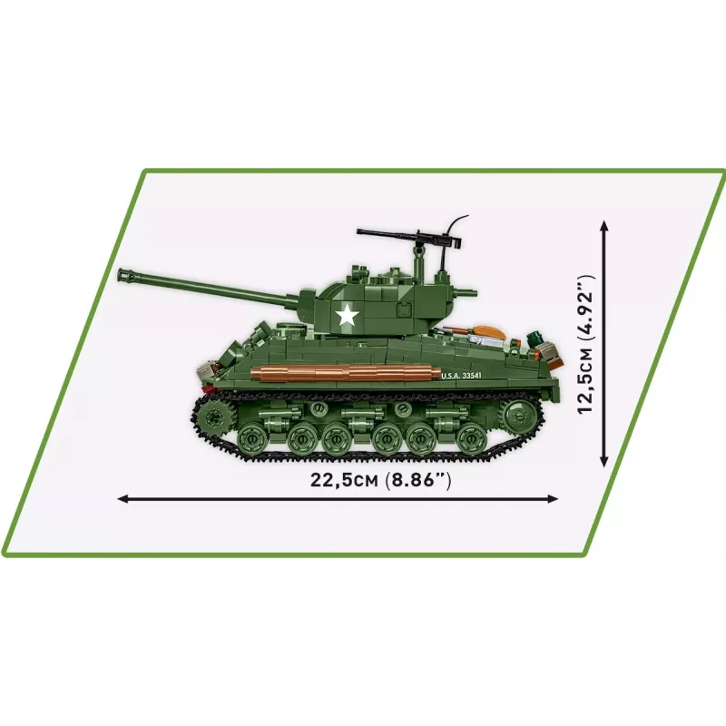 Konstruktorius Sherman M4A2E8 865 kaladėlių