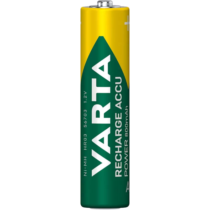 VARTA HR03 AAA įkraunamos baterijos Accu Power 800 mAh 56703 4 vnt. Žalia