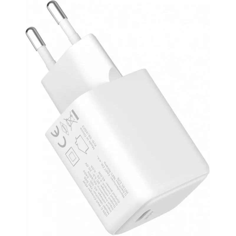 USB-C įkroviklis YENKEE G45 VOLT 45W Power Delivery 3.0, 3A išėjimas