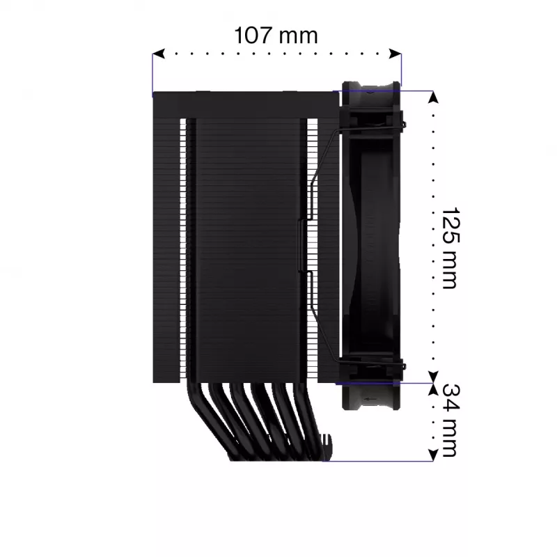 Endorfa Fortis 5 Black CPU aušintuvas