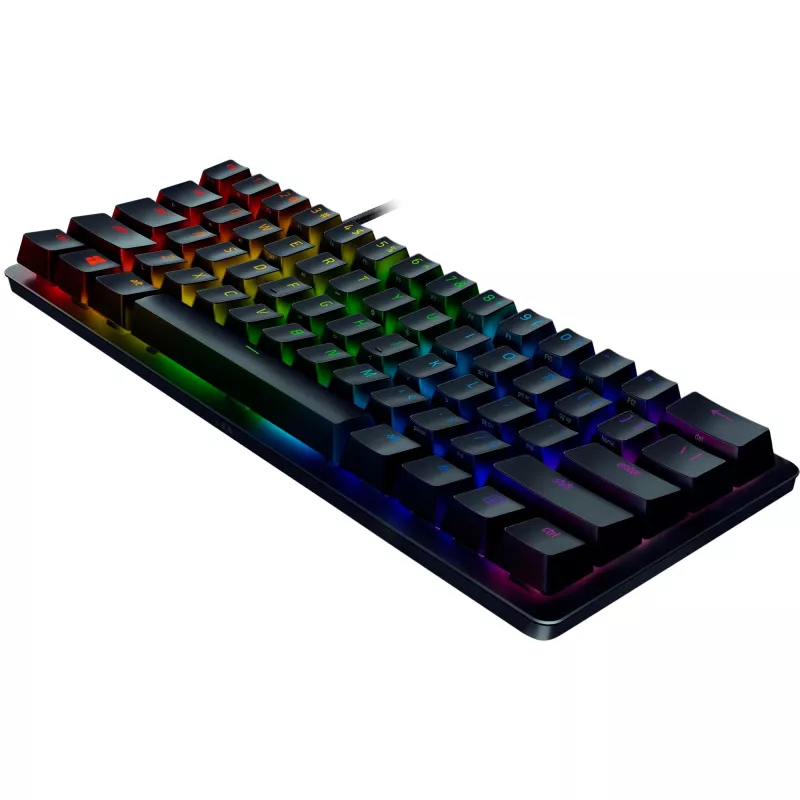 Klaviatūra „Razer Huntsman Mini“ su spraginčiais optiniais jungikliais (violetiniai)