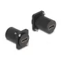 DeLOCK D-Type modulis HDMI 8K 60Hz lizdas į lizdą su varžtais juodas