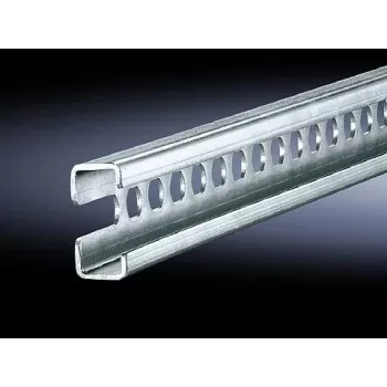 Rack bėgelis Rittal 4943.000, plieninis, sidabrinis, gylis 455 mm, pakuotė 6 vnt.