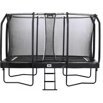 Tramplinas Salta First Class stačiakampis 214 x 366 cm, fitneso įranga, juodas