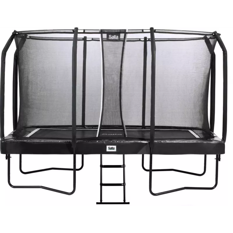 Tramplinas Salta First Class stačiakampis 214 x 366 cm, fitneso įranga, juodas