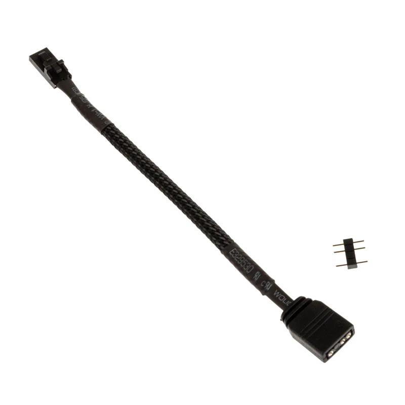 ARGB 3 kontaktų adapterio laidas Kolink L1-3ADP1-15 — 15 cm, 3 kontaktų ARGB keitiklis