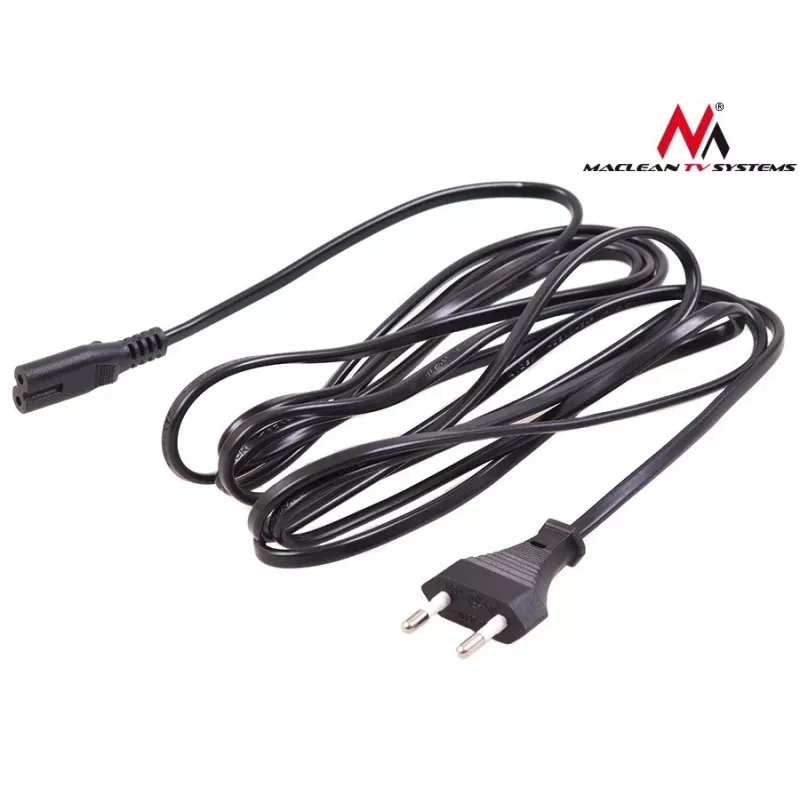 Maclean MCTV-809 maitinimo kabelis, EU kištukas į Figure-8 (C7), 1,5 m