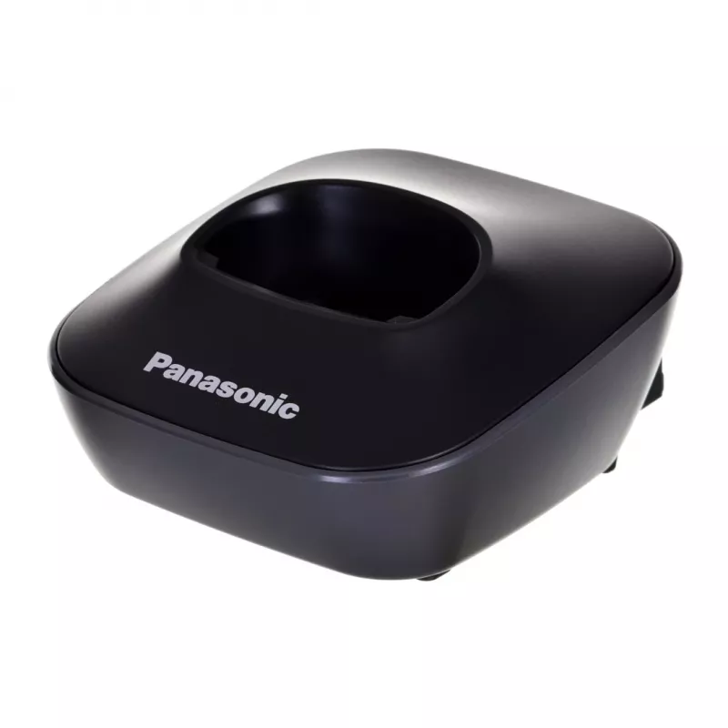 DECT belaidis telefonas Panasonic KX-TG1611, juodas, 1,9 GHz, 1,25 colio ekranas, iki 15 h pokalbio, 50 kontaktų telefonų knyga