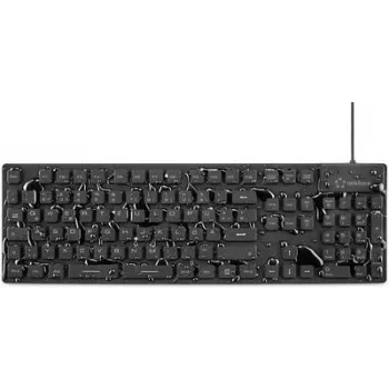 Renkforce RF-3561816 klaviatūra USB + PS/2 QWERTZ vokiška juoda (RF-3561816)