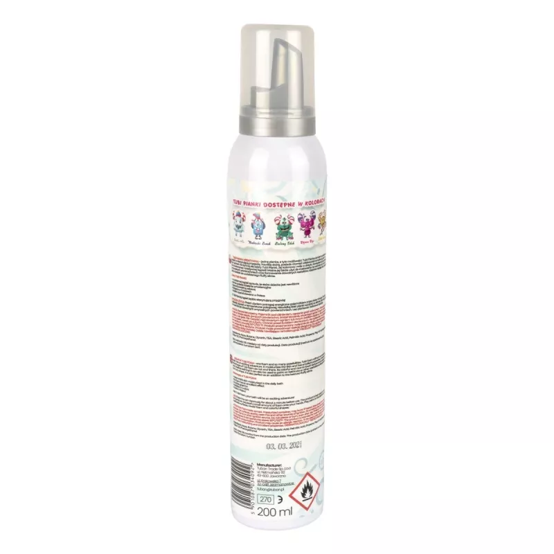 Putų voniai žaislas Tuban TUBI FOAM WHITE 200 ml
