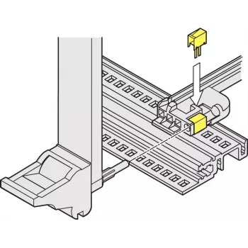 SCHROFF ESD CLIP IEEE (50 vnt./rinkinys) - stovo priedas (24560256)