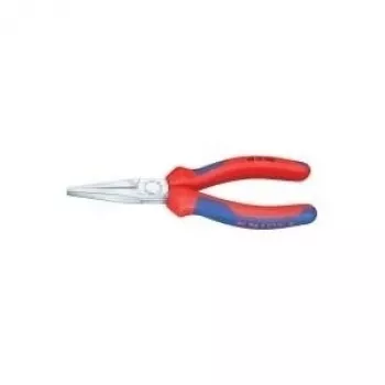 Knipex ilgasnukės replės, bendras ilgis 140 mm, forma 1, daugiakomponentės rankenos