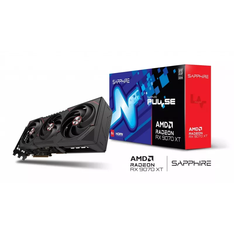 SAPPHIRE PULSE Radeon RX 9070 XT 16GB GDDR6 vaizdo plokštė