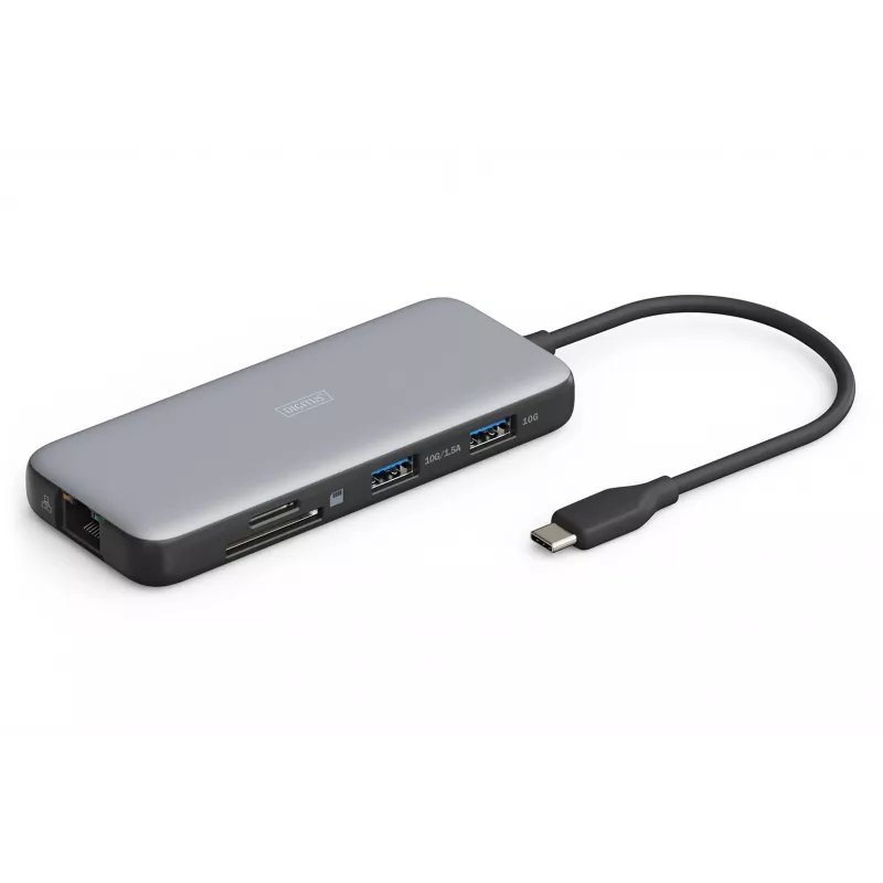 USB-C stotelė Digitus DA-70915 8 prievadų 100W Power Delivery
