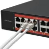 Tinklo jungiklis QOLTEC 52364 – Gigabit Ethernet PoE 16xRJ45, 2xSFP