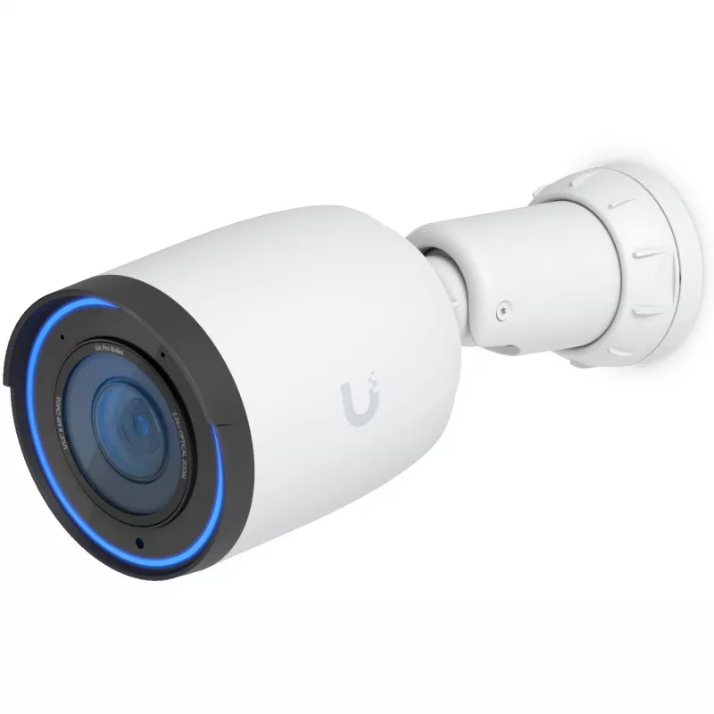 IP apsaugos kamera UBIQUITI G6 Pro Bullet – 4K (3840×2160), laidinė, vidaus/lauko, 1/1,2 colio CMOS, 5,9–13,8 mm, 2,36x optinis priartinimas, montavimas prie lubų/sienos/stulpo