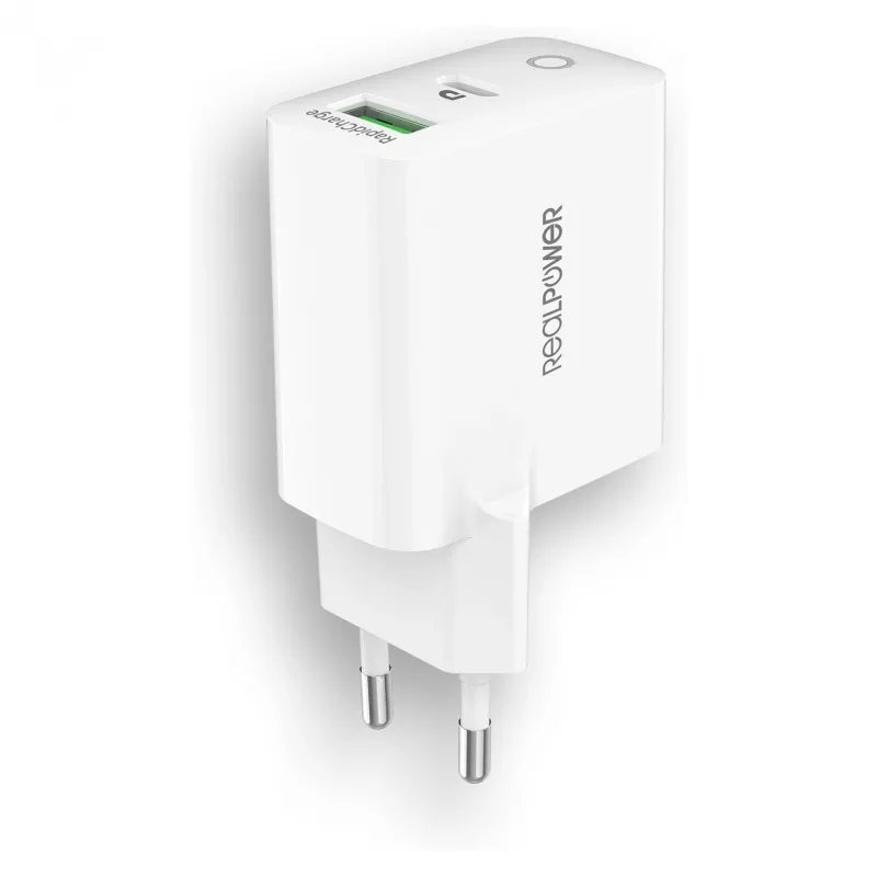 Kroviklis RealPower PC-20 Smartfon Planšetė Baltas