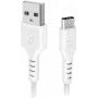SBS USB duomenų kabelis mobiliesiems telefonams 2.0/Type-C 1,5 m baltas