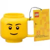 LEGO keraminis puodelis Boy, mažas, geltonos spalvos
