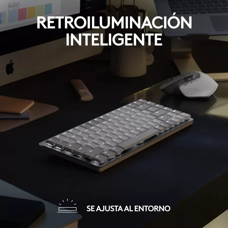Logitech MX Mechanical Mini belaidė mechaninė klaviatūra (tenkeyless, Bluetooth)