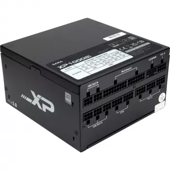 SAMA XPH-1000A, maitinimo blokas 1000 W, 1x 12 kontaktų GPU, 3x PCIe, kabelių valdymas