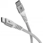 Super-soft USB 2.0 pinta laida, USB-C kištukas > USB-C kištukas (balta, 3 metrai)