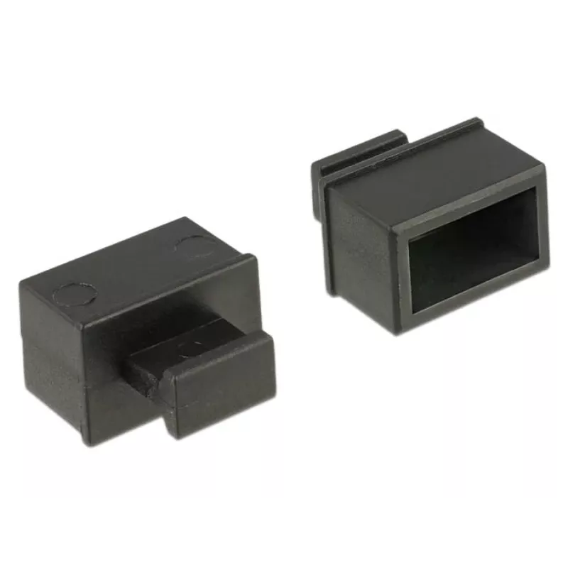 DeLOCK 64021 Kištukas SFP lizdo apsaugai, juodas, 10 vnt.