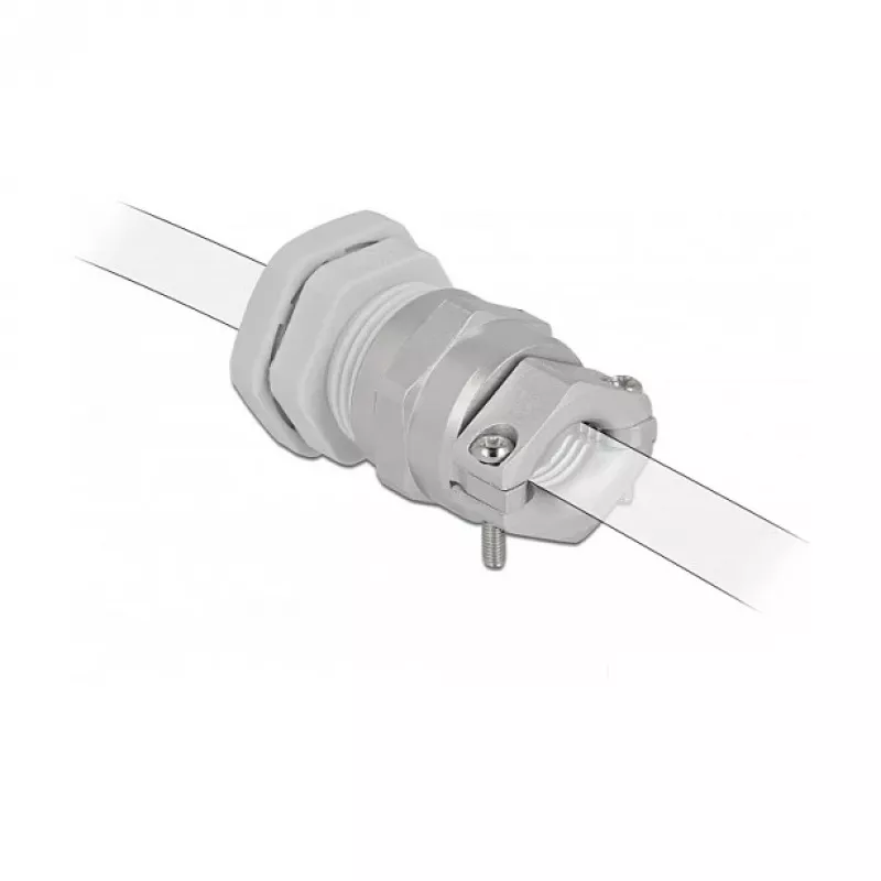 Kabelio įvadas DeLOCK 60356 pilkas metalas plastikas 1 vnt.